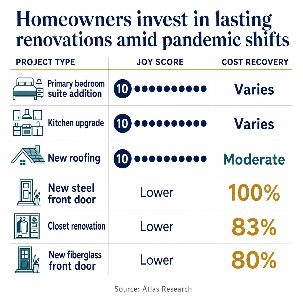Infographic: Homeowners invest in lasting renovations amid pandemic shifts